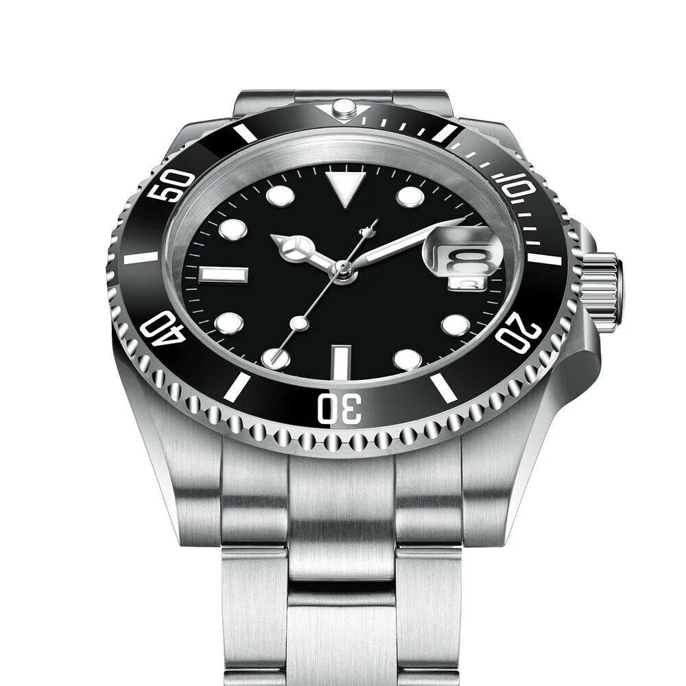 40mm, Stainless Steel, Sapphire Glass, 200m Waterproof, Automatic Seiko NH35A Movement, Screw Down Crown