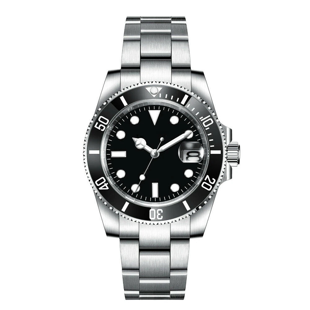 40mm, Stainless Steel, Sapphire Glass, 200m Waterproof, Automatic Seiko NH35A Movement, Screw Down Crown