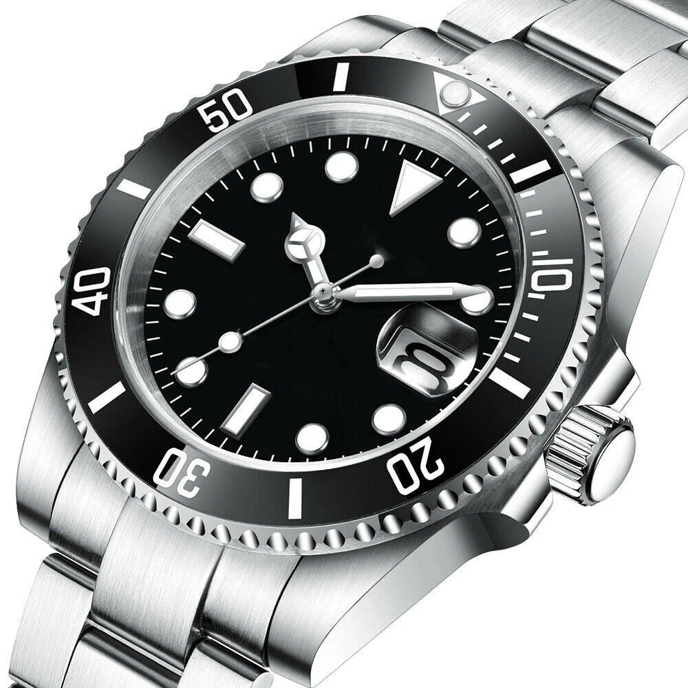 40mm, Stainless Steel, Sapphire Glass, 200m Waterproof, Automatic Seiko NH35A Movement, Screw Down Crown