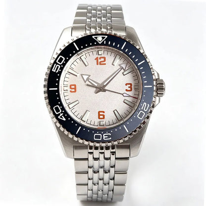 40mm, Stainless Steel, Seiko NH35 Automatic Movement, Domed Sapphire Glass, Ricegrain Bracelet