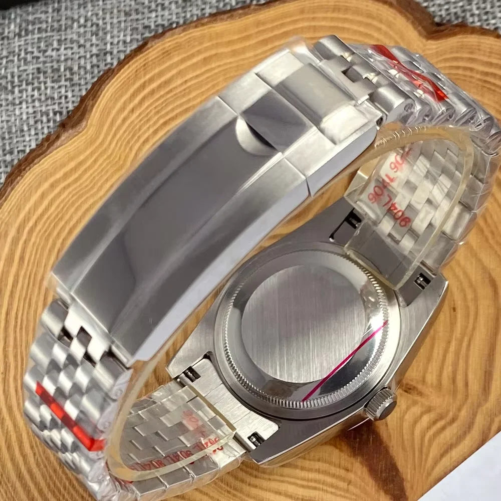 36/39mm, Stainless Steel, Sapphire Glass, Solid Color Dial, Automatic Seiko NH35 Movement, 100m Waterproof