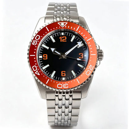 40mm, Stainless Steel, Seiko NH35 Automatic Movement, Domed Sapphire Glass, Ricegrain Bracelet