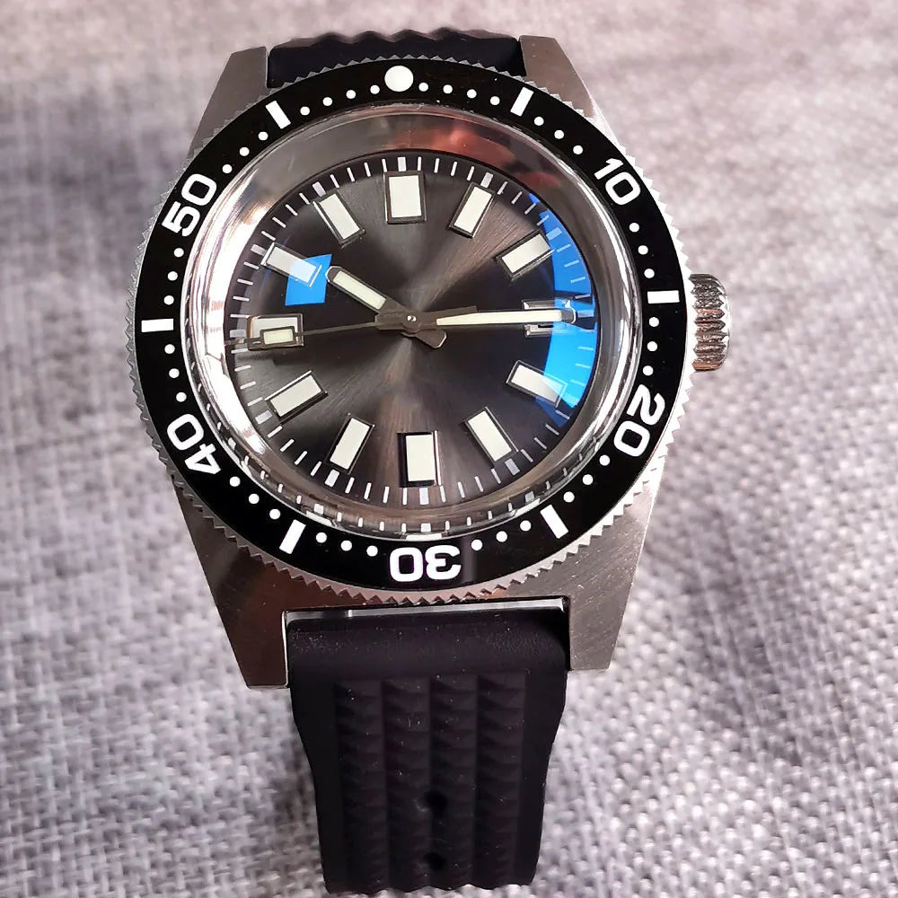 41mm 62MAS Automatic 300m Diving Black/Grey/Blue Dial Men Watch AR Domed Sapphire Glass Luminous NH35A PT5000 Movement
