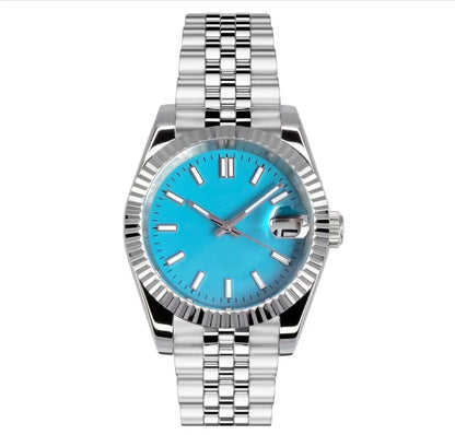 36/39mm, Stainless Steel, Sapphire Glass, Solid Color Dial, Automatic Seiko NH35 Movement, 100m Waterproof