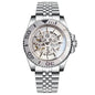 Fashion Sapphire 200m Waterproof Black White Skeletonized NH70 Automatic Mechanics Watches