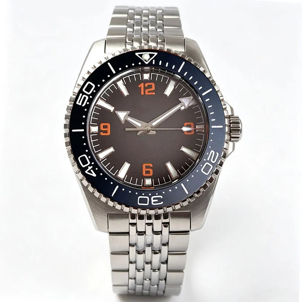 40mm, Stainless Steel, Seiko NH35 Automatic Movement, Domed Sapphire Glass, Ricegrain Bracelet