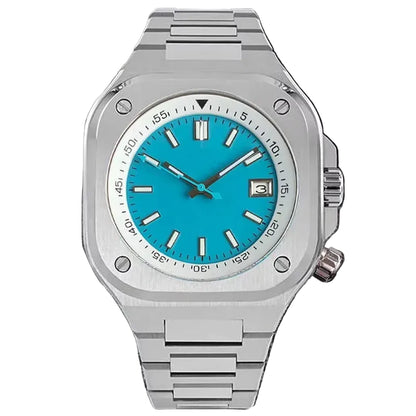 42mm Japan NH35A Automatic Mechanical Watches for Men Sapphire Glass 10ATM Luminous Square Vintage Wristwatch