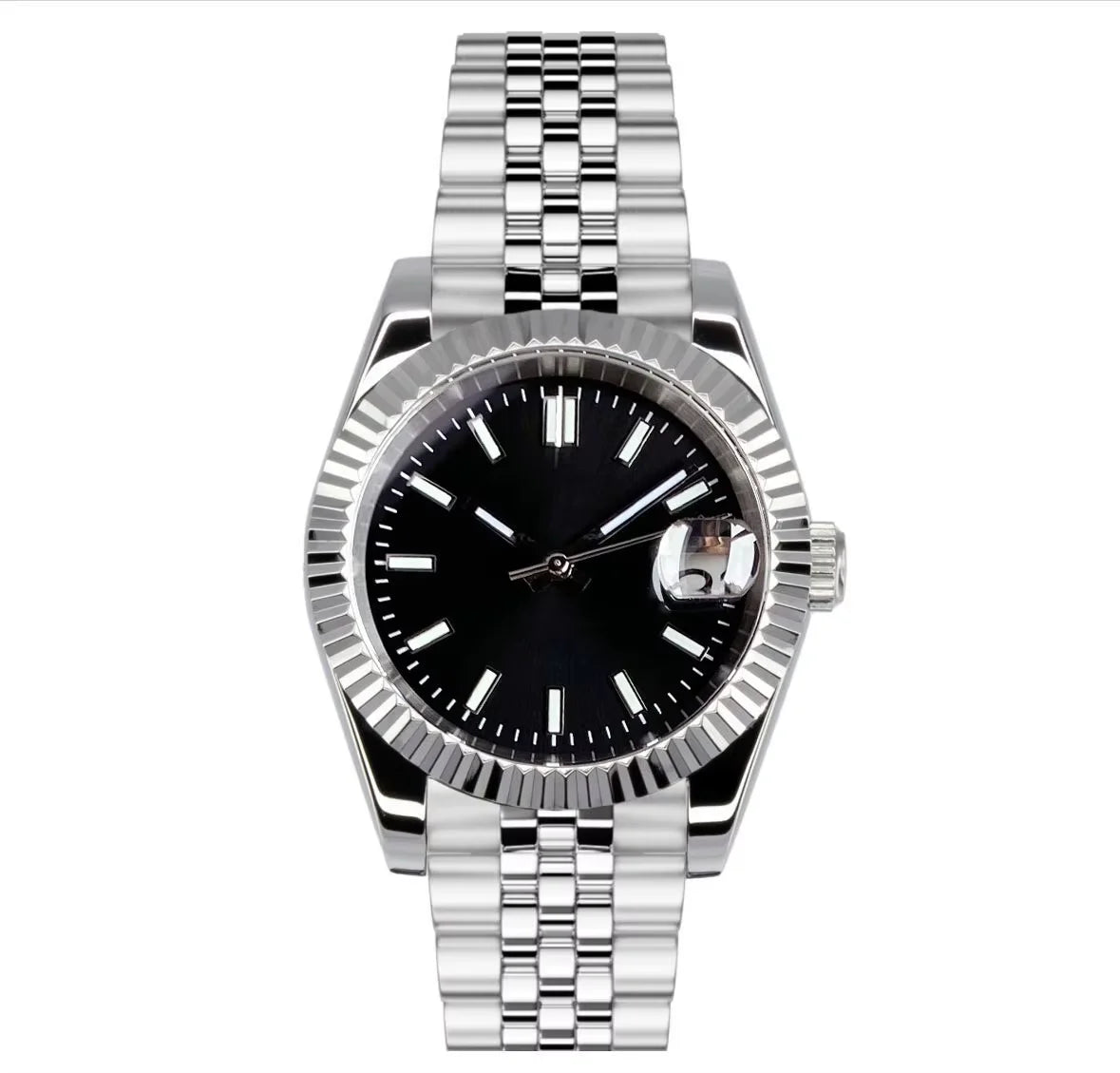 36/39mm, Stainless Steel, Sapphire Glass, Solid Color Dial, Automatic Seiko NH35 Movement, 100m Waterproof