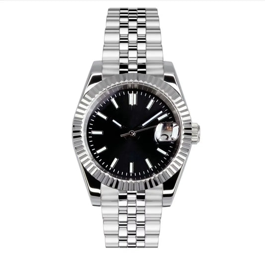 36/39mm, Stainless Steel, Sapphire Glass, Solid Color Dial, Automatic Seiko NH35 Movement, 100m Waterproof