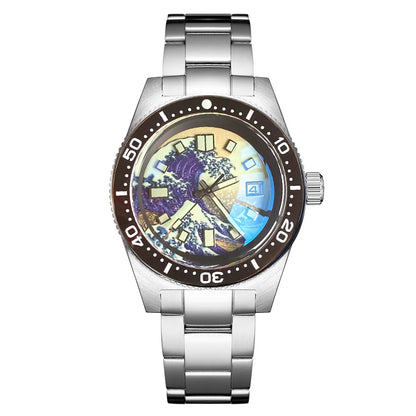 41mm 62MAS Automatic 300m Diving Black/Grey/Blue Dial Men Watch AR Domed Sapphire Glass Luminous NH35A PT5000 Movement