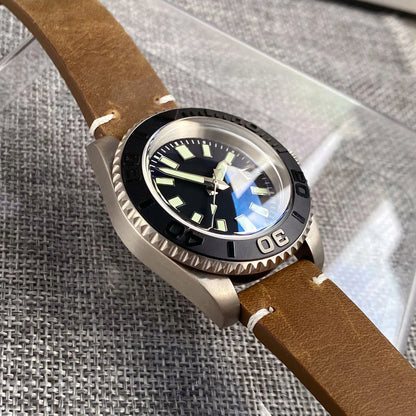 40mm 20bar Diving Titanium Watches NH35A Luminous Auto Watch Domed Sapphire Crystal Glass Rotating Bezel Light Weight