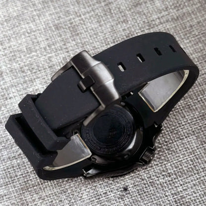 41mm 20ATM Diving NH36 Automatic Black PVD Diving Men Watch Sapphire Glass Ceramic Rotating Bezel Lightning Hand Rubber