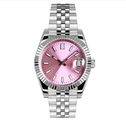36/39mm, Stainless Steel, Sapphire Glass, Solid Color Dial, Automatic Seiko NH35 Movement, 100m Waterproof
