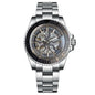 Fashion Sapphire 200m Waterproof Black White Skeletonized NH70 Automatic Mechanics Watches