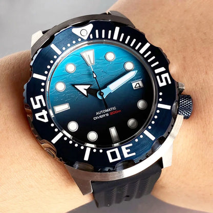 NH35A Movement Men Watches Monster Style Sapphire Crystal Glass Diving 200m Relogios Masculino Waterproof Automatic