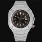 42mm Japan NH35A Automatic Mechanical Watches for Men Sapphire Glass 10ATM Luminous Square Vintage Wristwatch
