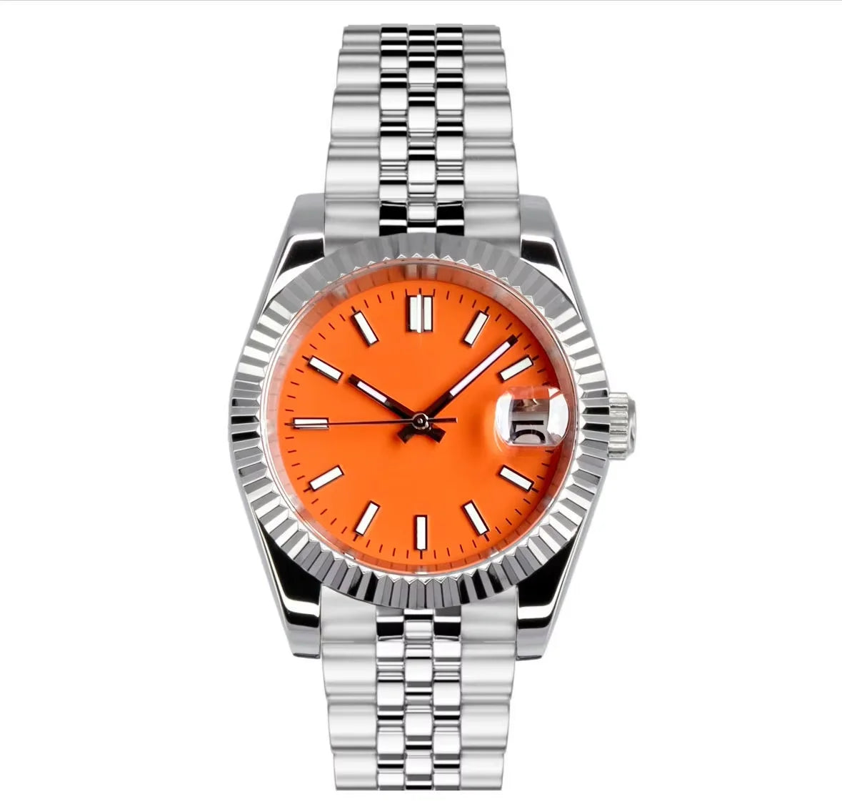 36/39mm, Stainless Steel, Sapphire Glass, Solid Color Dial, Automatic Seiko NH35 Movement, 100m Waterproof