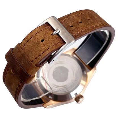 39mm Pilot Style Solid Full Cusn8 Bronze Japan NH35 Automatic Diver Men's Watch 20ATM Sapphire Glass Luminous