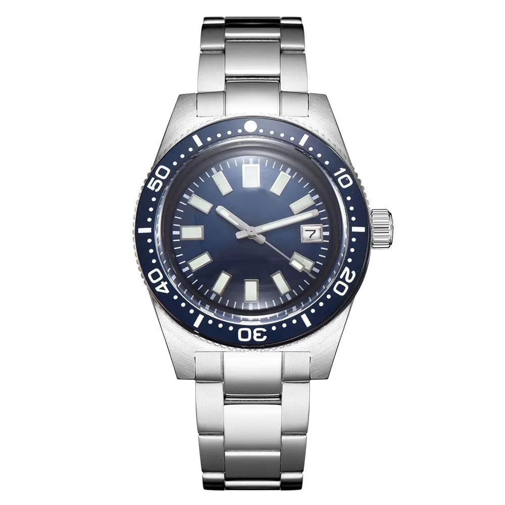 41mm 62MAS Automatic 300m Diving Black/Grey/Blue Dial Men Watch AR Domed Sapphire Glass Luminous NH35A PT5000 Movement