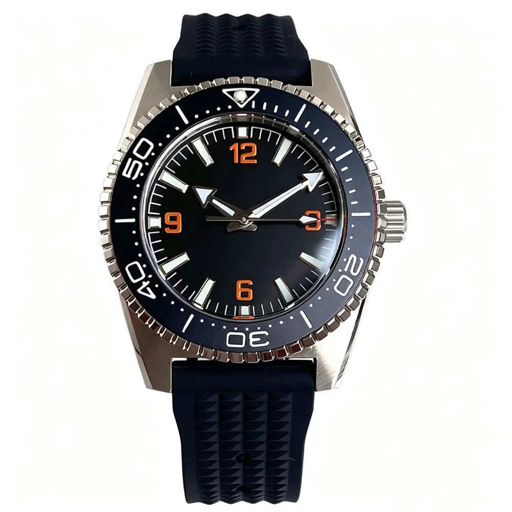 40mm, Stainless Steel, Seiko NH35 Automatic Movement, Domed Sapphire Glass, Ricegrain Bracelet
