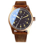 39mm Pilot Style Solid Full Cusn8 Bronze Japan NH35 Automatic Diver Men's Watch 20ATM Sapphire Glass Luminous