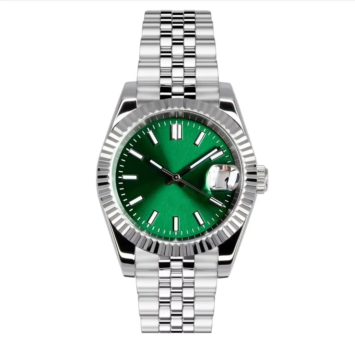 36/39mm, Stainless Steel, Sapphire Glass, Solid Color Dial, Automatic Seiko NH35 Movement, 100m Waterproof