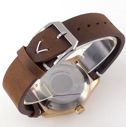 Field Watch, Solid Bronze Case, 200m Water Resistant, NH35 Automatic Movement, Sapphire Crystal