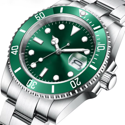 Green on Green! Japan Seiko NH35 Automatic Movement,  Diving SUB, 40mm Case, Sapphire Crystal, 200m Water Resist, Stainless Steel