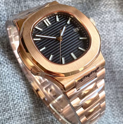 Nautical Style Case, Automatic NH35 Movement, 100m Water Resistant, Squared Case, Blank Dial, Sapphire Glass