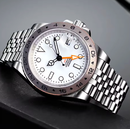 GMT Dual Time, Seiko NH34 Movement, Sapphire Crystal, 200m Water Resistance, 31L Stainless Steel, 40mm