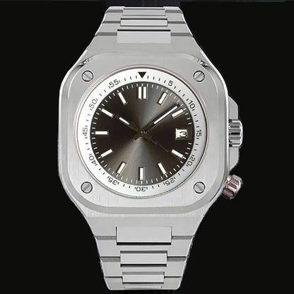42mm Japan NH35A Automatic Mechanical Watches for Men Sapphire Glass 10ATM Luminous Square Vintage Wristwatch