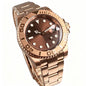 40mm, Stainless Steel, Rose Gold, Sunburst Dial, Automatic Seiko NH35, Sapphire Glass