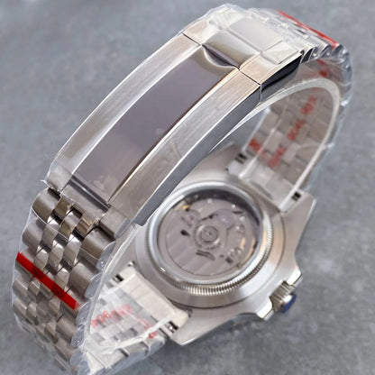 Fashion Sapphire 200m Waterproof Black White Skeletonized NH70 Automatic Mechanics Watches