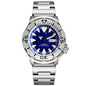 20ATM 42mm Monster Men's Mechanical Watch AR Sapphire Glass Blue/Black Luminous Diver Watch 3.8 O'Clock Steel Strap