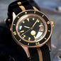 40mm, CUSN8 Solid Bronze Case, Fathoms Style, Domed Sapphire Glass, Automatic Miyota 8125 Movement, 200m Waterproof