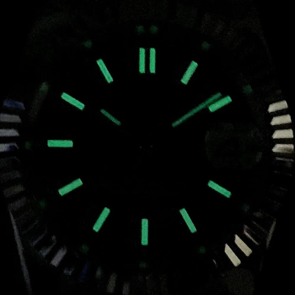 36/39mm, Stainless Steel, Sapphire Glass, Automatic Seiko NH35 Movement, 100m Waterproof, Glide Clasp