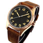 39mm Bronze Miyota 8215 Pilot Style Retro Automatic Men Watch Sapphire Glass 20ATM Diver Luminous Watch