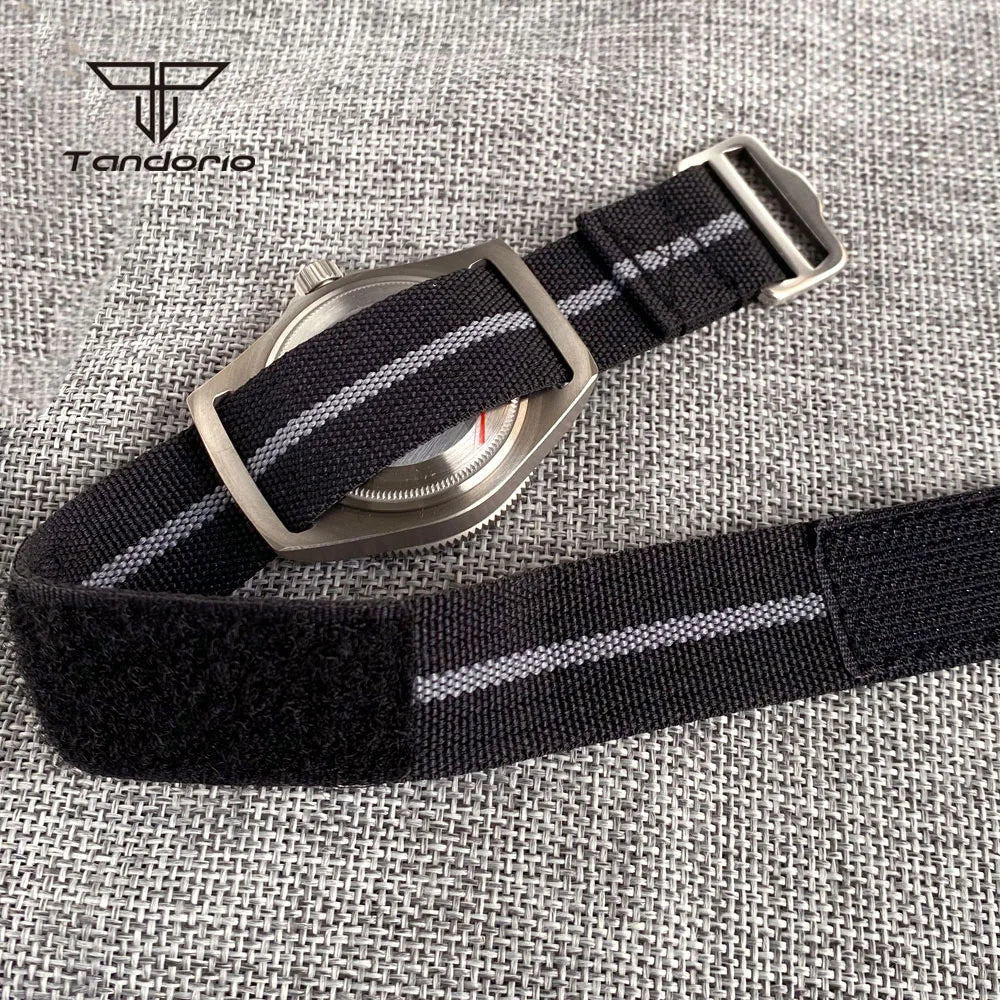 Tandorio Titanium 42mm Dive Mechanical Watch for Men Automatic NH35/PT5000/Miyota 8215 Movt Sapphire 20BAR Waterproof Wristwatch