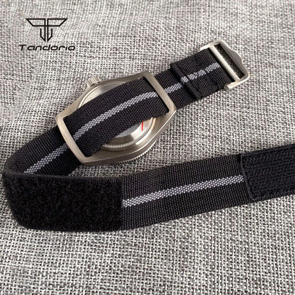 Tandorio Titanium 42mm Dive Mechanical Watch for Men Automatic NH35/PT5000/Miyota 8215 Movt Sapphire 20BAR Waterproof Wristwatch