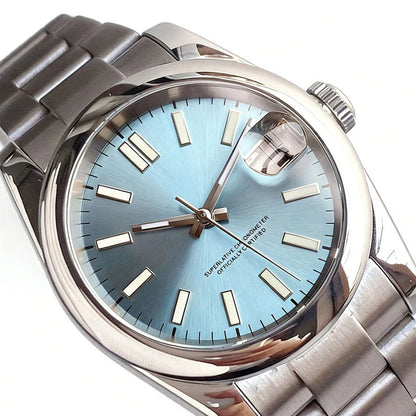 36/39mm, Stainless Steel, Sapphire Glass, Automatic Seiko NH35 Movement, 100m Waterproof, Glide Clasp